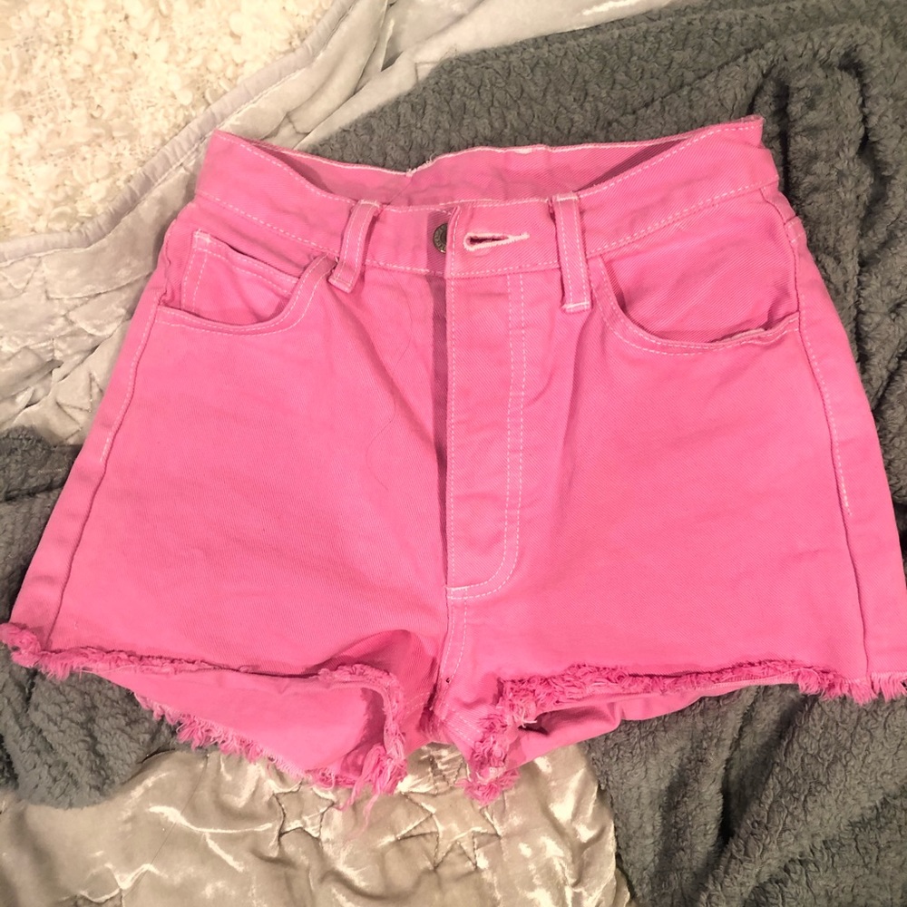 pink brandy melville shorts